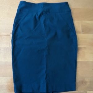 XXS RWCo Navy Pencil Skirt 21"